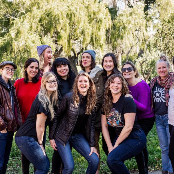 Counseling students posing 